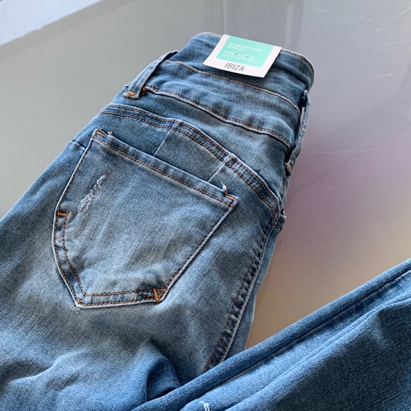 BNWT IBIZA Fit Jeans Denim Butt lifting Push Up Hi Waist Ultra Rise Skin… - Picture 6 of 12